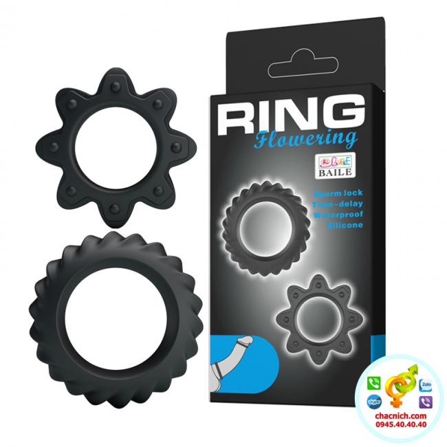 Bộ 2 vòng Cockrings flowering giúp nam giới cương cứng hơn