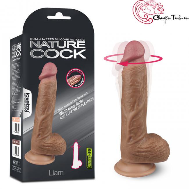 Dương vật siêu mềm rung ngoáy siêu thật Lovetoy Nature Cock Liam