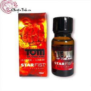 Chai hít Popper Tom of Finland Star Fist đỏ 10ml
